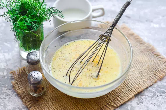 омлет с цветной капустой сыром и помидорами рецепт фото 3